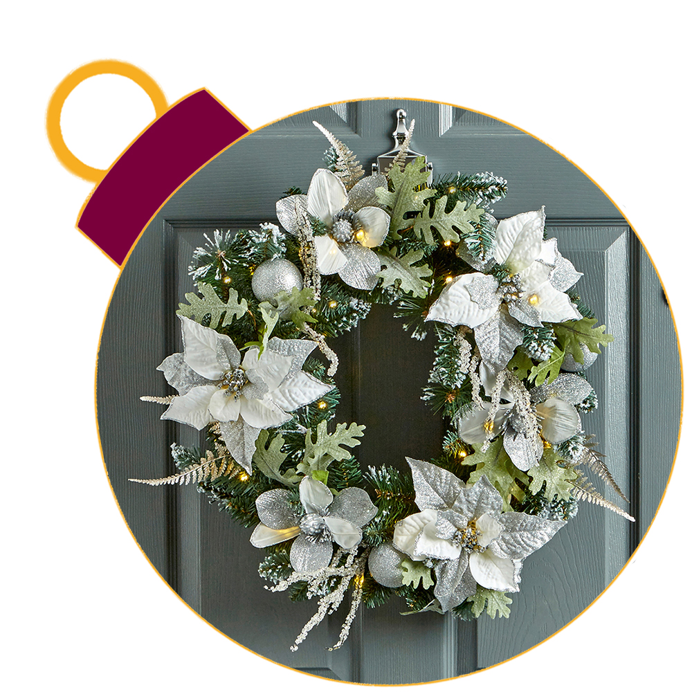 Decorated Christmas Wreaths