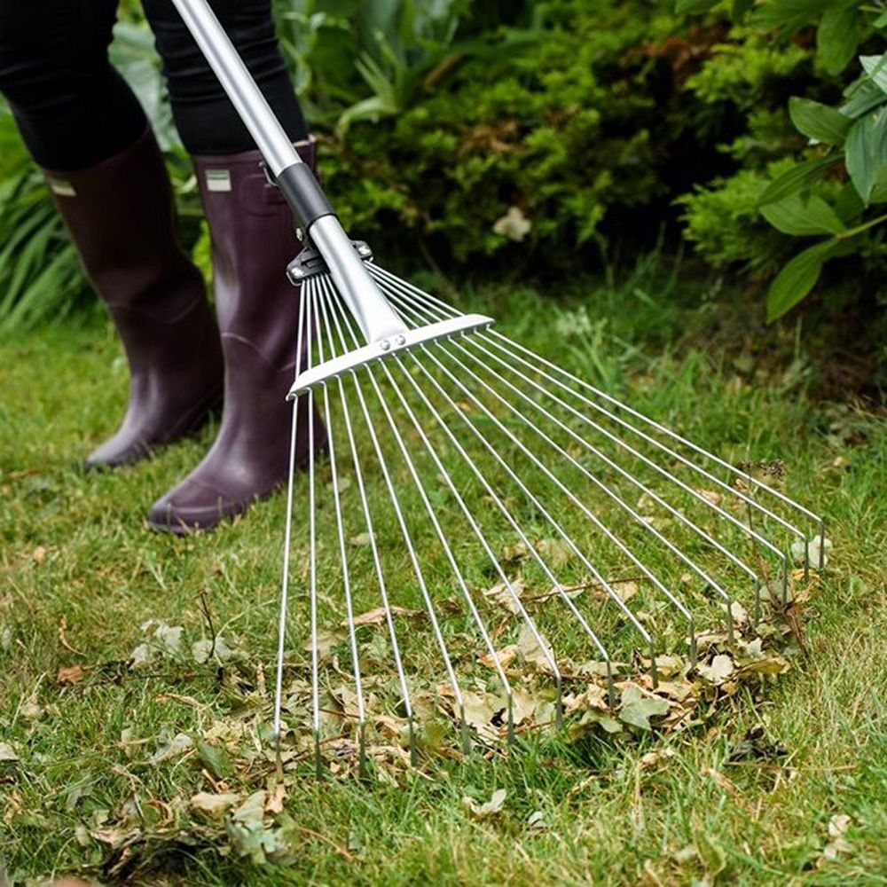 Kent & Stowe Expanding Lawn & Leaf Rake | Garden Tools | Johnstown Garden Centre