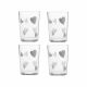 Ravenhead Hearts Tumbler Glasses 52cl - Set of 4