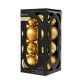 Plain Baubles 4cm x 16 Gold