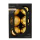 Plain Baubles 8cm x 6 Gold