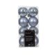 Plain Baubles 4cm x 16 Hazy Blue