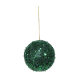 12cm Green Glitter Bauble
