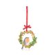 Tipperary Crystal Sparkle Robin & Wreath Decoration