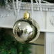 20cm Champagne Shiny Shatterproof Bauble