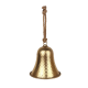 20cm Metal Hanging Bell on Rope - Gold