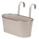 12” Fence & Balcony Hanging Planter - Ivory