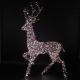 2.0m Copper Acrylic Highland Stag with 810 White & Warm White Duo Bulb Lights