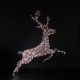 1.5m Copper Acrylic Richmond Leaping Stag with 528 White & Warm White DuoBulb Lights