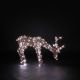 40cm Copper Acrylic Tatton Grazing Stag with 180 White & Warm White DuoBulb Lights