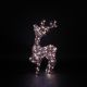 70cm Copper Acrylic Tatton Standing Stag with 170 White & Warm White DuoBulb Lights