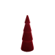 28cm Flocked Tree - Burgundy