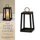 Alderbrook 19cm Black Metal Tapered Lantern