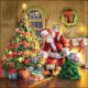 Napkin 33x33cm Gifts Under Christmas Tree (Pack of 20)