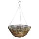 Gardman Sisal Rope & Fern Hanging Basket 35cm (14
