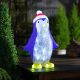 Battery Operated InLit LED Ice Puppa Penguin 30cm