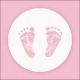 Napkin 33x33cm Baby Steps Girl (Pack of 20)