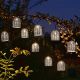 Faux Rattan Solar String Lights - Set of 10