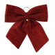 44cm Red Metallic Bow
