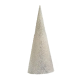 45cm Beaded Cone Tree - White