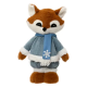 45cm Blue & White Standing Fox
