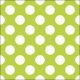 Napkin 33x33cm Big Dots Green (Pack of 20)