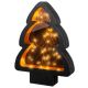 Black Framed Tree with Micro LED Lights - Battery Operated 21x28cm