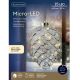 Micro LED Hanging Pinecone Decoration with 15 Warm White Lights 15x21cm - Battery Operated
