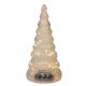 30cm Lit Glass Tree with Micro LED Lights - Battery Operated