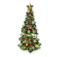 48cm Christmas Tree in Resin with LED Lights