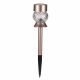 Swirl Rose Gold Solar Stake Light - Warm White 3L