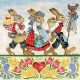 Napkin 33x33cm Three Rabbits (Pack of 20)
