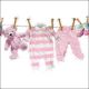 Napkin 33x33cm Baby Girl Clothes (Pack of 20)