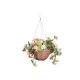 Faux Décor - Begonia Blooms Hanging Basket 30cm
