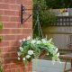 Faux Décor - Rose Sensation Hanging Basket 30cm