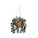 Faux Décor - Star Gazing Lilies Hanging Basket 30cm