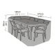 6 Seater Rectangular Furniture Set Premium Cover - Black