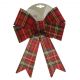 Clip-On Tartan Bow 26cm