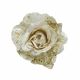 13cm Clip-On Pearl Rose - White