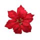 16cm Clip-On Poinsettia - Red