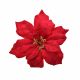 26cm Clip-On Velvet Poinsettia - Red