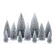 Lemax White Pine Trees - Set of 11