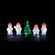 Acrylic Snowman & Christmas Tree Chain String Lights - Set of 5
