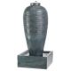 Slim Jar with Rib Water Feature - Washed Grey