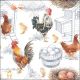 Napkin 33x33cm Chicken Farm (Pack of 20)