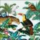 Napkin 33x33cm Tropical Animals (Pack of 20)