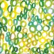 Napkin 33x33cm Circles Green (Pack of 20)
