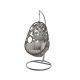 Rhodes Wicker Hanging Egg Chair - Dark Grey