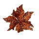 Copper Bronze Clip-On Poinsettia - Style 2
