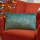 Merry Velvet Cushion - Emerald 50x30cm